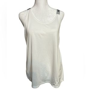 Nike Dri Fit Running Tank Top, Criss Cross Straps, Women’s Large, White